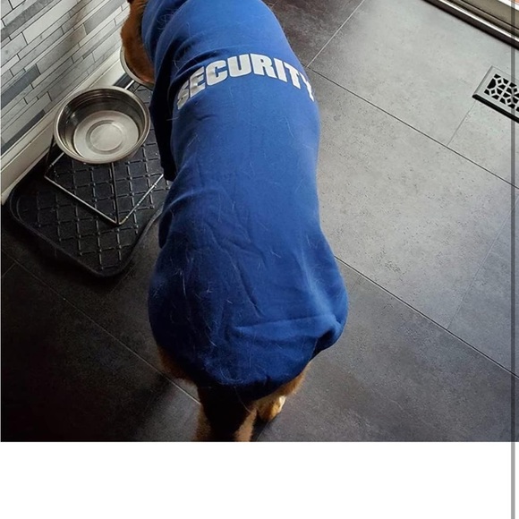 BINGPET Blue Security Dog Hoodie Sweatshirt, Soft Fleece, [Size Large] NWOT - Picture 5 of 7